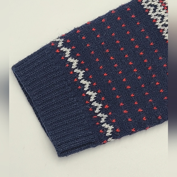 Janie and Jack baby boy Fair Isle holiday train sweater size 0-3 months - Picture 3 of 6